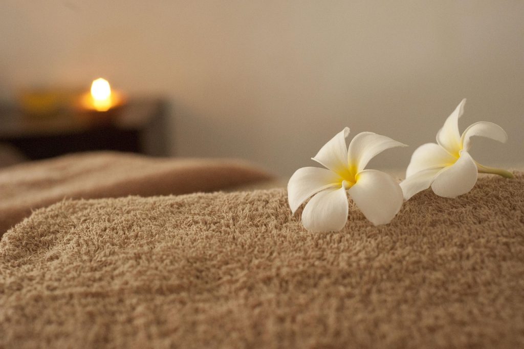 relaxing and inviting treatment room